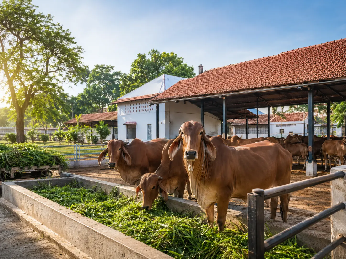 Happy Cows at Farm